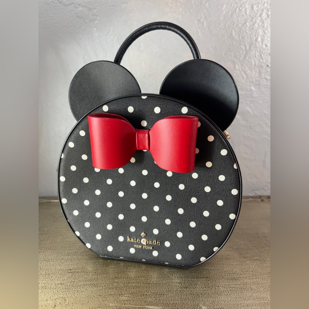 Kate Spade X Disney Minnie Mouse Crossbody, NWT Polka Dot - Picture 14 of 16